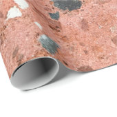 Rood en zwart, kleurrijk, kleine grind cadeaupapier (Rol Hoek)