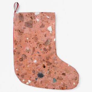 Rood en zwart, kleurrijk, kleine grind kerstsok