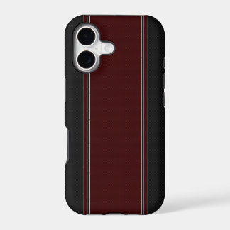 Rood en zwart koolstofvezel iPhone 5 Hoesje