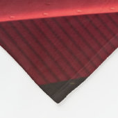 Rood en zwart logo fleece deken (Hoek)