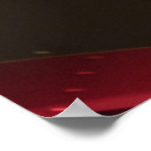 Rood en zwart logo poster (Hoek)