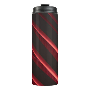 Rood en zwart logo thermosbeker