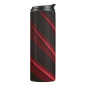 Rood en zwart logo thermosbeker (Gedraaid links)