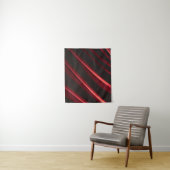 Rood en zwart logo wandkleed (In situ)