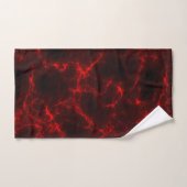 Rood en Zwart Marmer abstract Bad Handdoek (Handdoek)