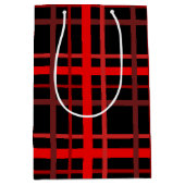 Rood en zwart medium cadeauzakje (Voorkant)