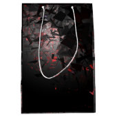 Rood en zwart medium cadeauzakje (Voorkant)