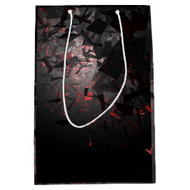 Rood en zwart medium cadeauzakje