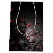 Rood en zwart medium cadeauzakje (Achterkant)