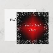 Rood en zwart met sneeuw (Voorkant / Achterkant)