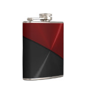 Rood en zwart metaal heupfles (Rechts)