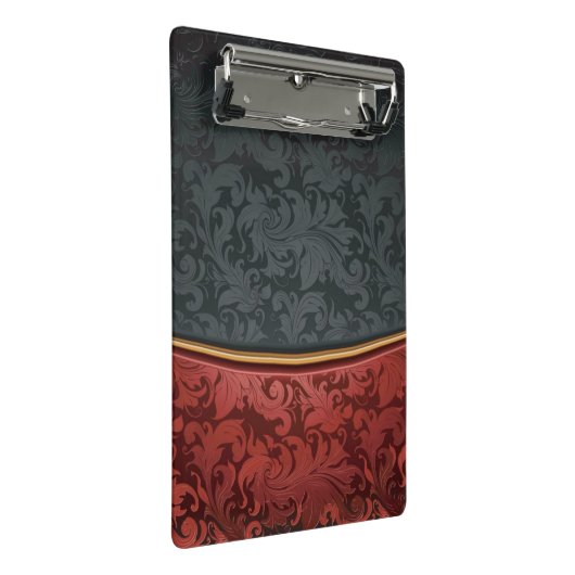  rood en zwart mini klembord (Schuin)