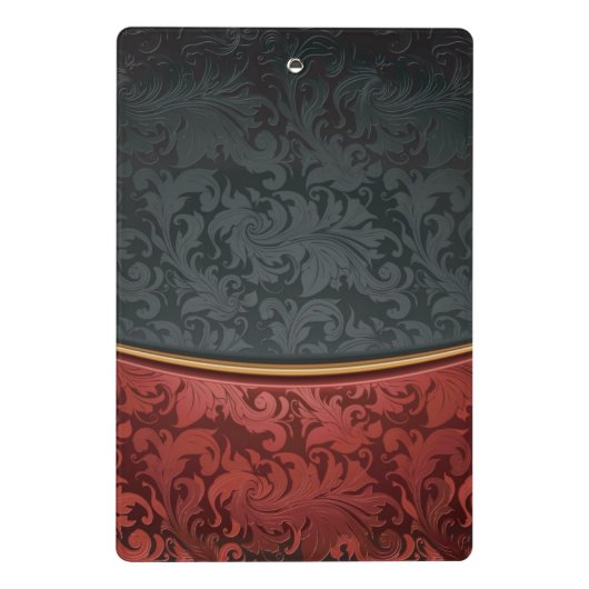  rood en zwart mini klembord (Achterkant)