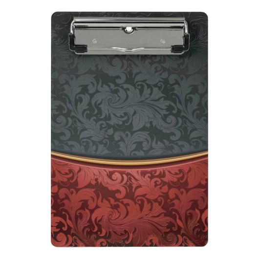  rood en zwart mini klembord (Voorkant)