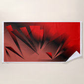 Rood- en zwart-moderne keuken of badhanddoek (Voorkant)