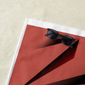 Rood- en zwart-moderne keuken of badhanddoek (In situ)