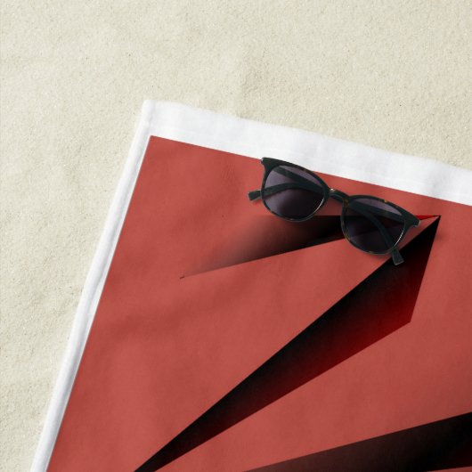 Rood- en zwart-moderne keuken of badhanddoek (In situ)