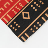 Rood en zwart, moderne mouwdoek fleece deken (Hoek)