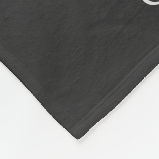 Rood en zwart Monogram controleren Fleece Deken (Hoek)