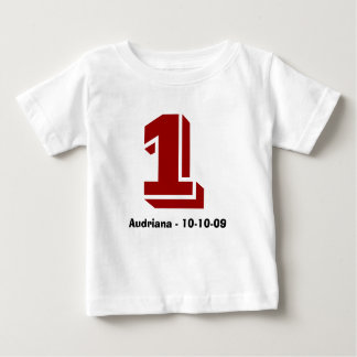 Rood en Zwart Naam en Leeftijd T-shirt