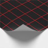 Rood en zwart Net 2 Cadeaupapier (Hoek)