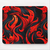 Rood en zwart ontwerp muismat (Voorkant)