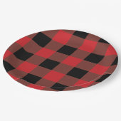 Rood en zwart papieren bordje (Gekanteld)
