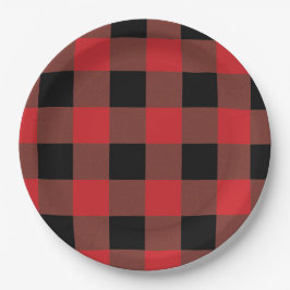 Rood en zwart papieren bordje