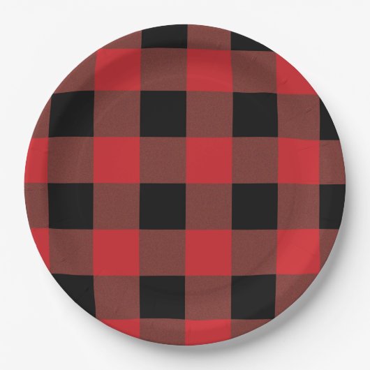 Rood en zwart papieren bordje (Voorkant)