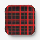 Rood en zwart papieren bordje (Voorkant)