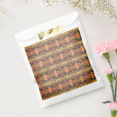 Rood en zwart patroon bedankzakje (Gezegeld)