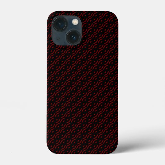Rood en zwart patroon Case-Mate iPhone case (Achterkant)