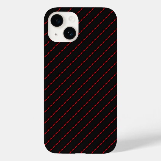 Rood en zwart patroon Case-Mate iPhone case (Achterkant)