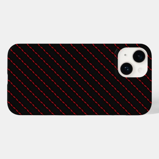 Rood en zwart patroon Case-Mate iPhone case (Achterkant (horizontaal))