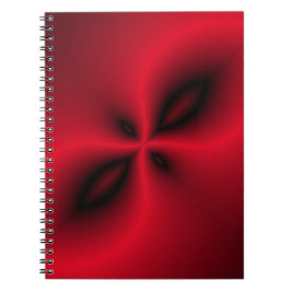 Rood en zwart patroon notitieboek