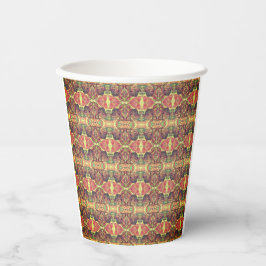 Rood en zwart patroon papieren bekers