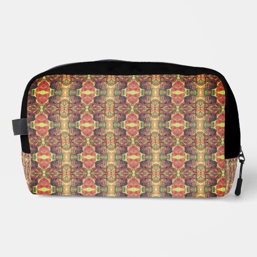 Rood en zwart patroon toilettasje (Voorkant)