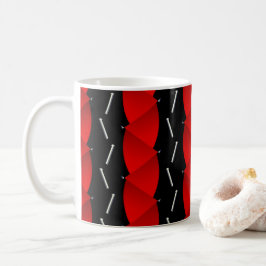 Rood en zwart patroon, Trend-inspiratie Koffiemok