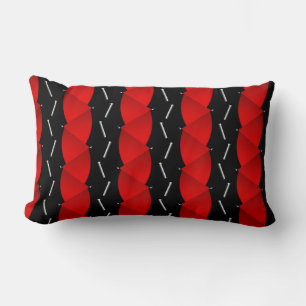 Rood en zwart patroon, Trend-inspiratie Kussen