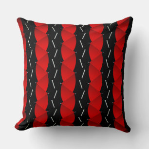 Rood en zwart patroon,Trend inspiratie Kussen