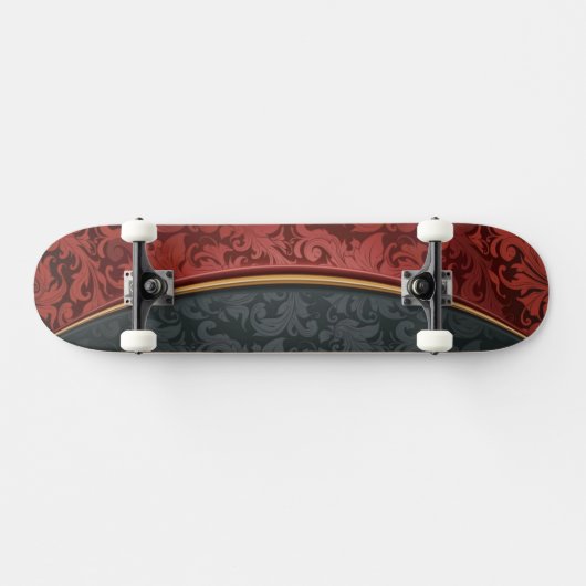  rood en zwart persoonlijk skateboard (Horizontaal)