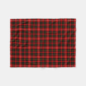 Rood en zwart Plaid O'Connell Tartan Fleece Deken (Voorkant (Horizontaal))