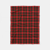 Rood en zwart Plaid O'Connell Tartan Fleece Deken (Voorkant)