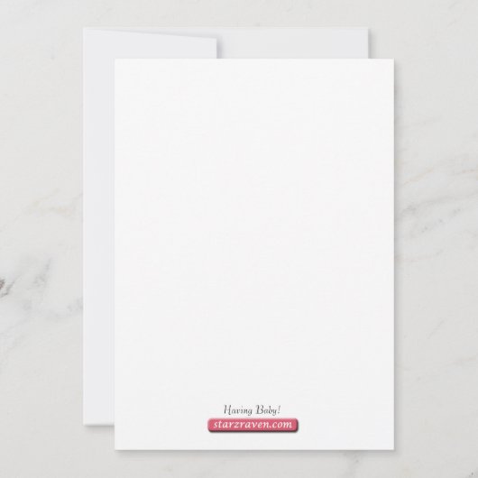 Rood en zwart poolaire stip Babyschoenen Kaart (Achterkant)