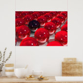 Rood en zwart poster (Keuken)