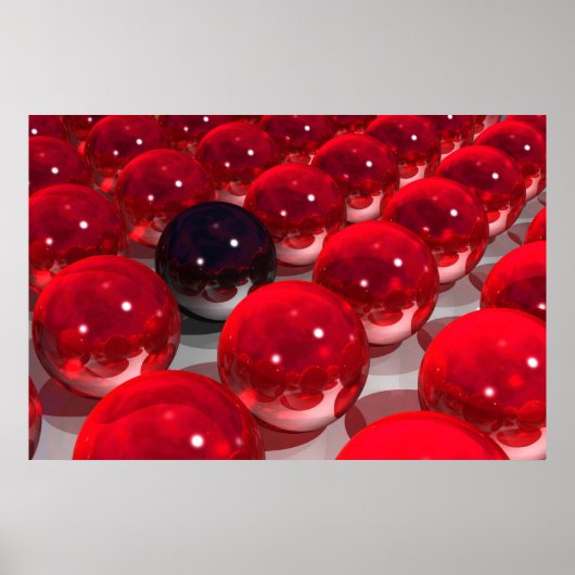 Rood en zwart poster (Voorkant)