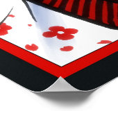 Rood en zwart poster (Hoek)