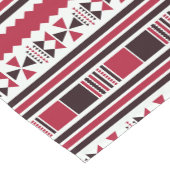 Rood en zwart proefpatroon korte tafelloper (Hoek)
