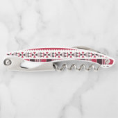 Rood en zwart proefpatroon kurkentrekker (Voorkant)