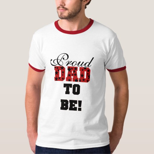 Rood en zwart proud pa om T-shirts en cadeautjes t (Voorkant)